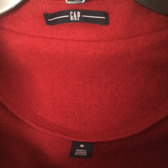 Gap Red Wool Blend Jacket M - Picture 3 of 4